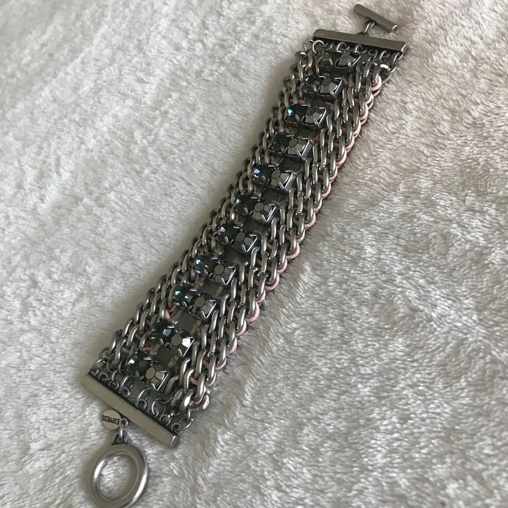Silver chain bangle bracelet, NWOT